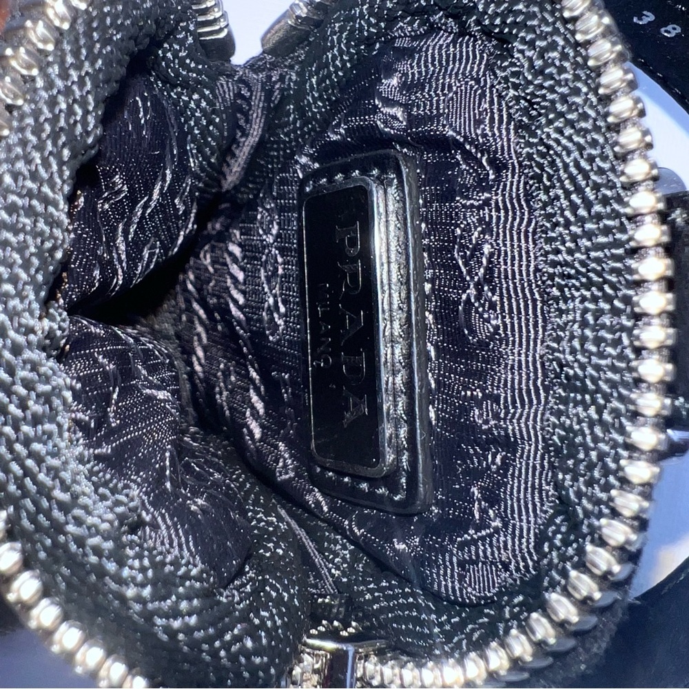 Prada Black Mini Tessuto Ankle Pouch - Picture 4 of 6